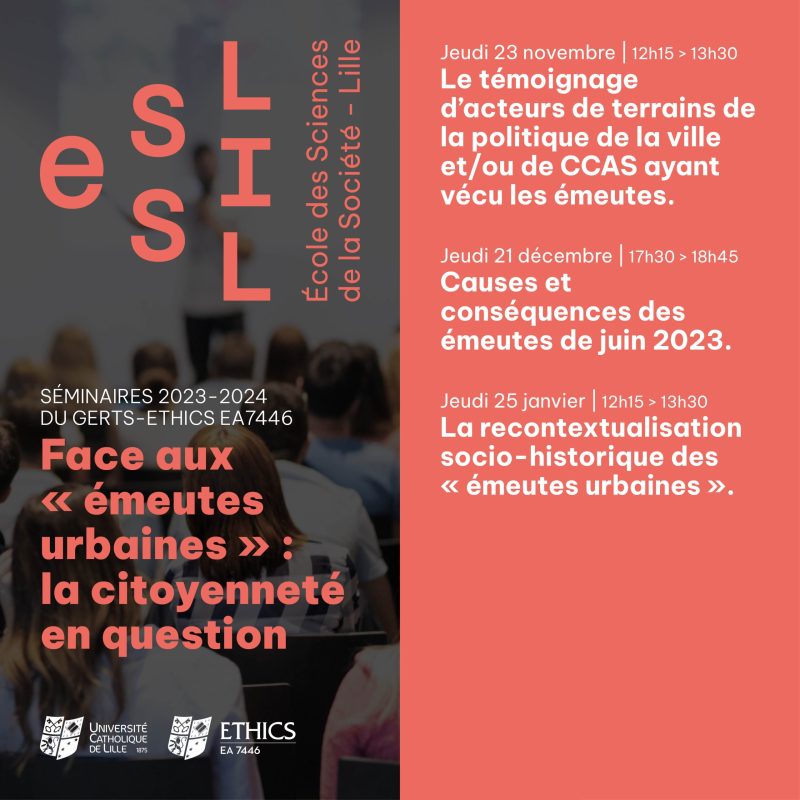 emeutes de juin 2023 seminaire GERTS emeutes citoyenneté