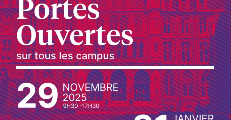 JPO Journée Portes Ouvertes samedi 29 novembre ESSLIL Université Catholique de Lille