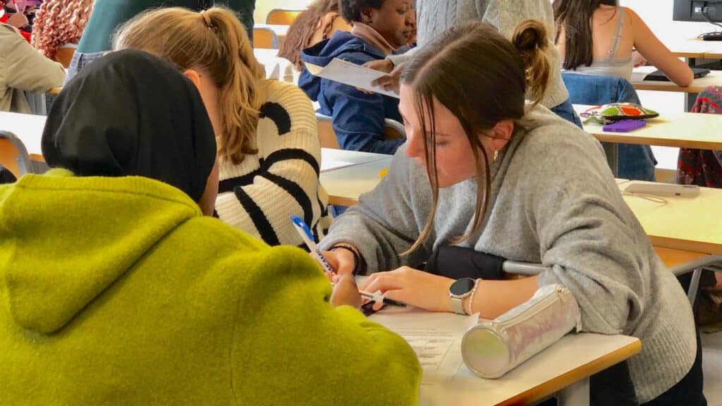 étudiant ayant choisi une formation dans le travail social